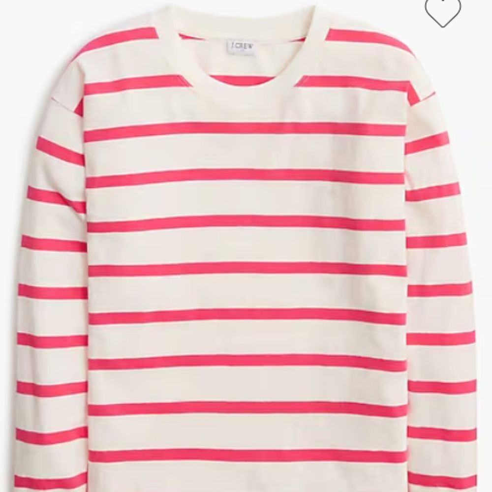 J. Crew Factory Long-sleeve striped tee • size small • NWT • BS208